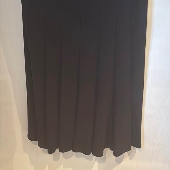 Black Cocktail Sundress with Flutter Cap Sleeves - Picture 4 of 8